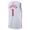 Philadelphia 76ers James Harden 1 Nike 2022-23 City Edition Valkoinen Miesten Pelipaidat Swingman